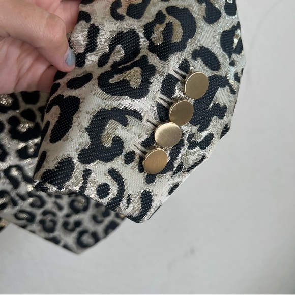 Rachel Parcell leopard print blazer jacket - Picture 6 of 7